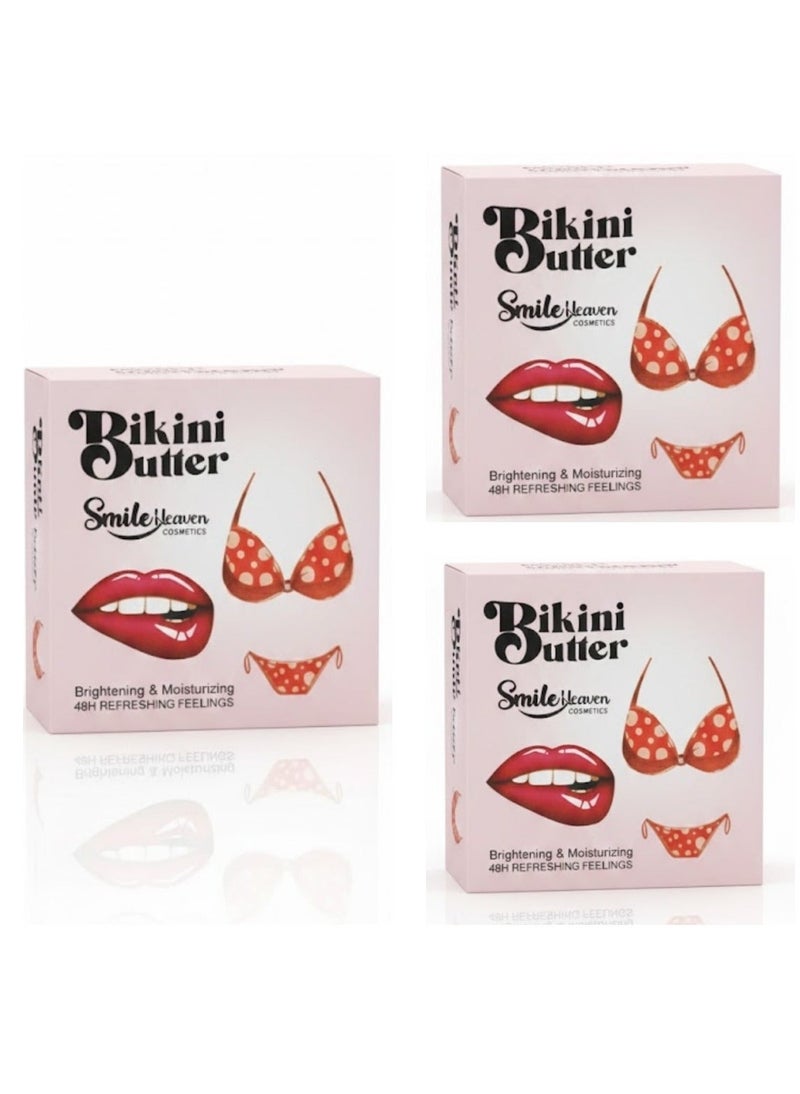 Bikini Butter Soap Brightening & Moisturizing 48H Refreshing Feelings - 3Pcs