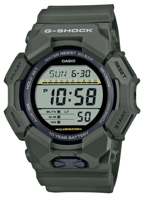 Digital Green Bio Based Resin Band Men's Watch GD-010-3 - 51.9MM