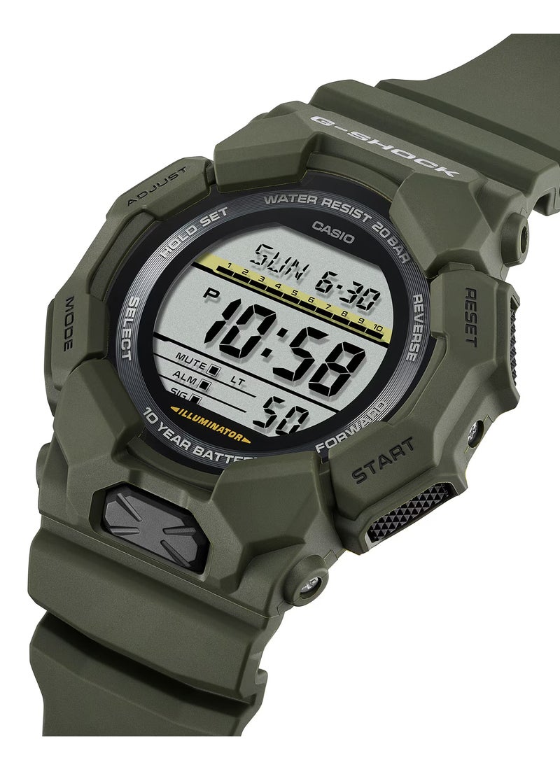 G-SHOCK - Digital Green Bio Based Resin Band Men's Watch GD-010-3 - 51.9MM - Image 1
