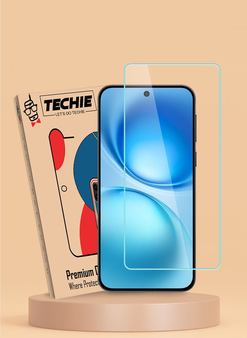 Techie Vivo X200 FE 5G Screen Protector HD Tempered Glass – 9H Hardness, Anti-Glare, Anti-Bubble, Ultra-Thin 0.33mm with Rounded Edges & Easy Installation - Image 1