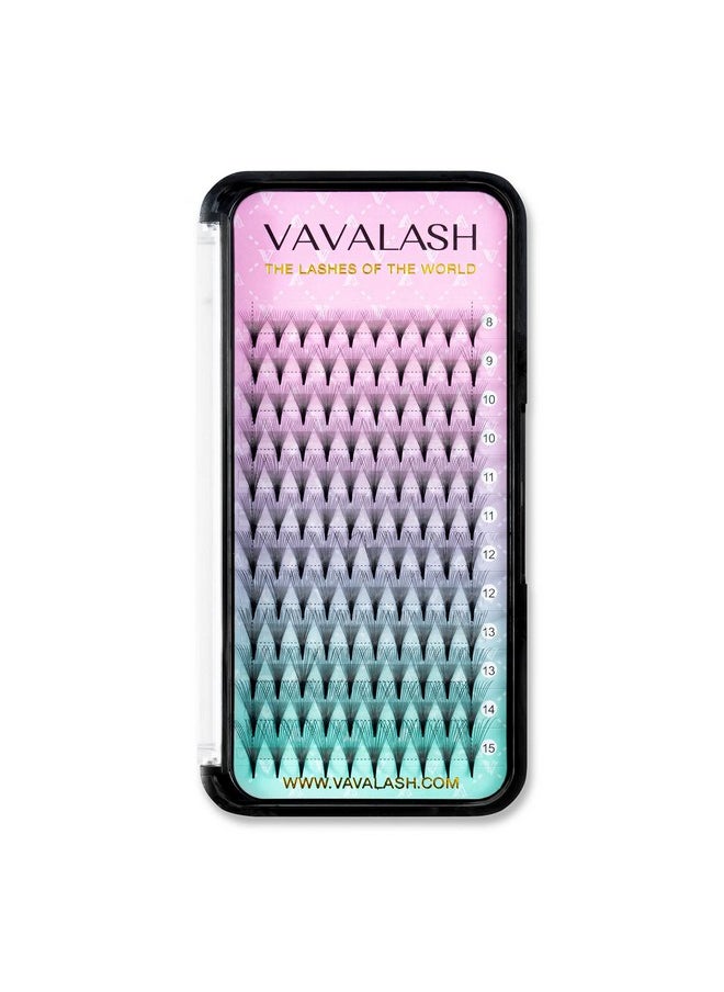 VAVALASH - Eyelash Extensions 3D 4D 5D 6D 8D 9D 10D Thickness 0.07/0.1 C/D Curl Eyelashes Middle Stem Premade Fans Russian Volume Lash Extensions Supplies (Middle Stem 14D-0.07-D-8-15mm) - Image 1