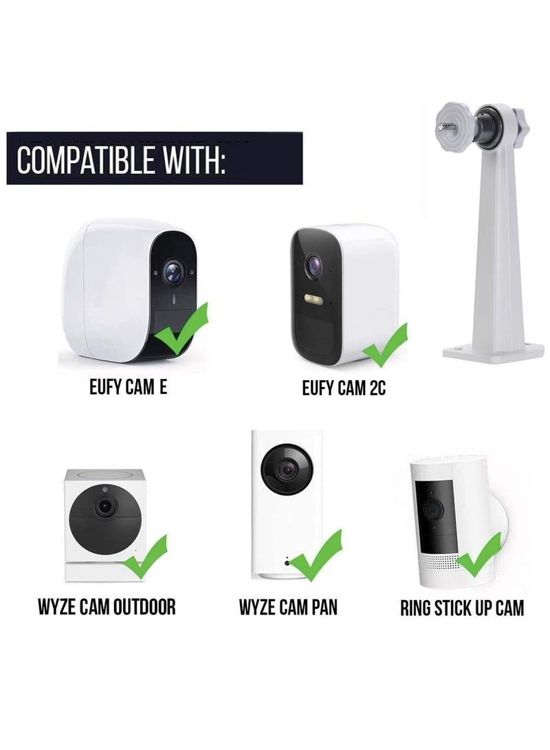 Metal Wall/Ceiling Mount for Security Cameras, Indoor/Outdoor Compatible with Arlo, Arlo Pro 2/3, Arlo Ultra, and Other Cameras with 1/4" Screw Head (2 Pack) - Image 4