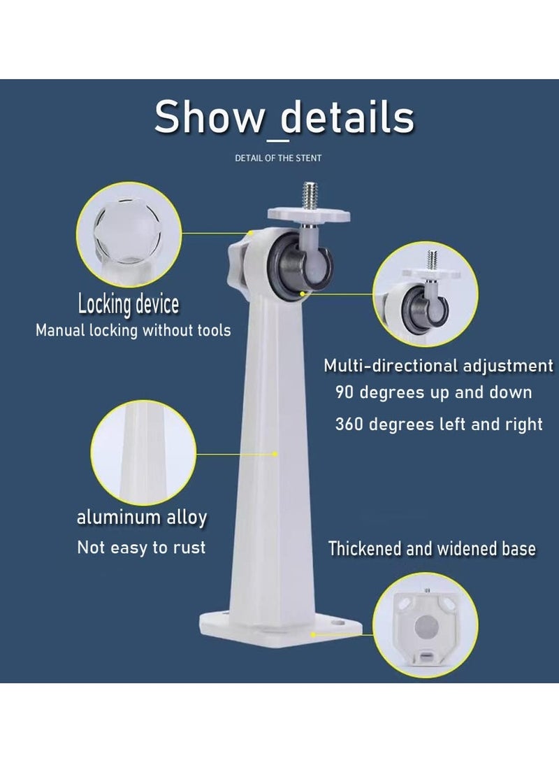 Metal Wall/Ceiling Mount for Security Cameras, Indoor/Outdoor Compatible with Arlo, Arlo Pro 2/3, Arlo Ultra, and Other Cameras with 1/4" Screw Head (2 Pack) - Image 3
