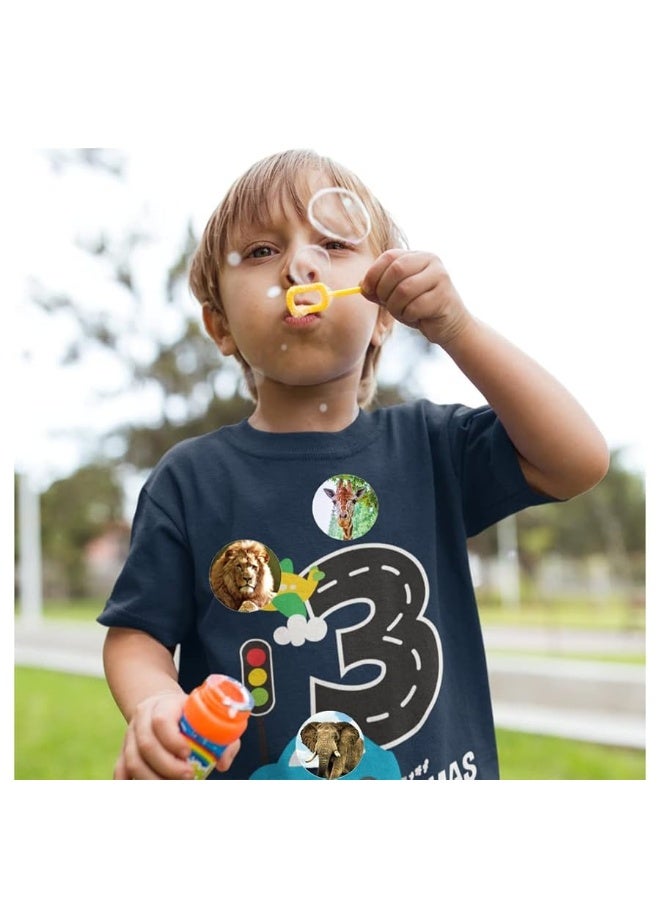 Hohamn Zoo Animals Stickers for Kids,500pcs Round Jungle Animal Stickers for Boys Girls Birthday Party Favor, 1.5 Inch - Image 2