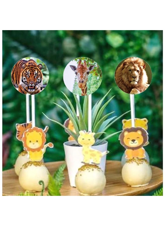 Hohamn Zoo Animals Stickers for Kids,500pcs Round Jungle Animal Stickers for Boys Girls Birthday Party Favor, 1.5 Inch - Image 5