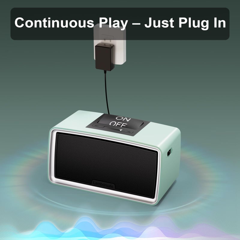 Lamborsafe One-Button Music Player for Seniors, Simple Audiobook Player for Elderly & Dementia Patients, MP3 Player Device with 32GB TF Card, Gift for Alzheimerâ€™s, Visually & Mobility-Impaired (Cyan) - Image 5