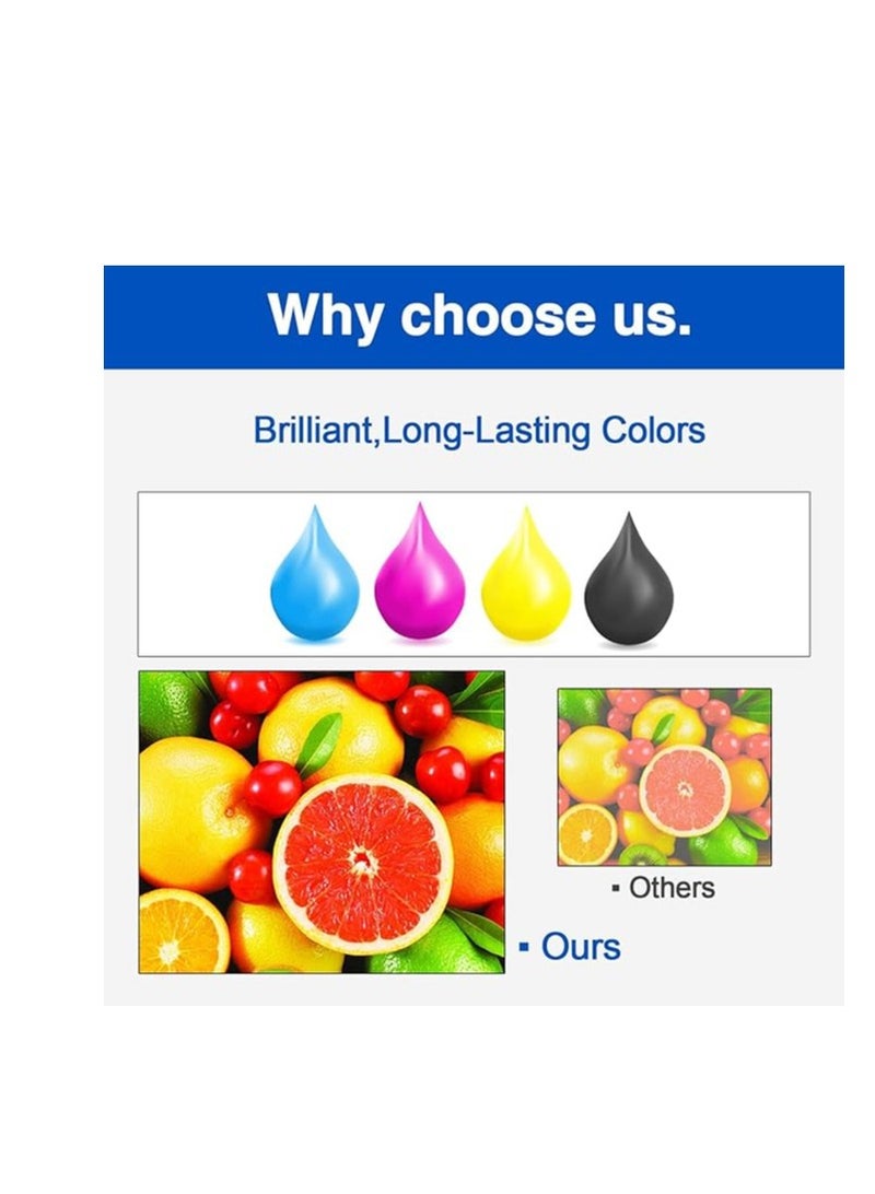 compatible EcoTank 673 Ink Bottles Set Compatible for Epson Printer L800 L805 L810 L850 L1800 Black,Cyan, Yellow, magenta,Light cyan , Light Magenta - Image 3