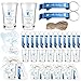Singhoow 50 Sets Baby Shower Favor for Guests Acrylic Shot Glasses with Bottle Opener Keychains Thank You Tags and Bags Gender Reveal Party Favors for Guest Baby Shower Return GiftBear Boy - Image 3