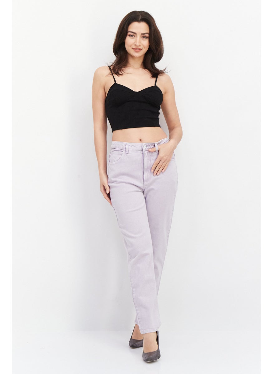 Women Tapered Fit Wash Stretchable Jeans, Lavender - pzsku/ZD6A116297124611AC96BZ/45/_/1736777239/0eb1fe5c-c447-4d4b-ad5c-a57e4f218e05