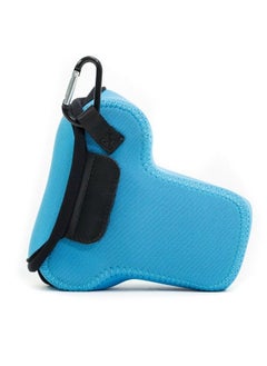 MegaGear Mg741 Panasonic Lumix Dmcgx85 Dmcgx80 (14140Mm) Ultra Light Neoprene Camera Case Blue Pu Leather  - Image 5