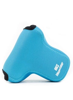 MegaGear Mg741 Panasonic Lumix Dmcgx85 Dmcgx80 (14140Mm) Ultra Light Neoprene Camera Case Blue Pu Leather  - Image 2