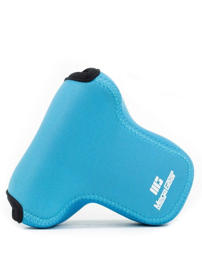 MegaGear Mg741 Panasonic Lumix Dmcgx85 Dmcgx80 (14140Mm) Ultra Light Neoprene Camera Case Blue Pu Leather - Image 2