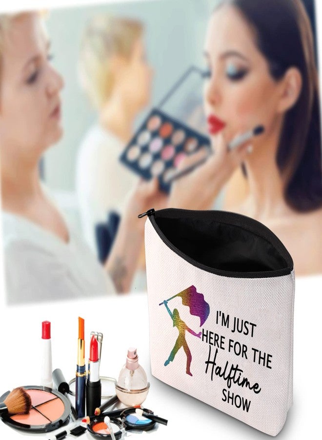 جي اكس جي زد اس او حقيبة مكياج سفر من JXGZSO Color Guard Gifts، مكتوب عليها "أنا هنا فقط من أجل عرض ما بين الشوطين"، مناسبة للمراهقين (حقيبة عرض ما بين الشوطين). - Image 5