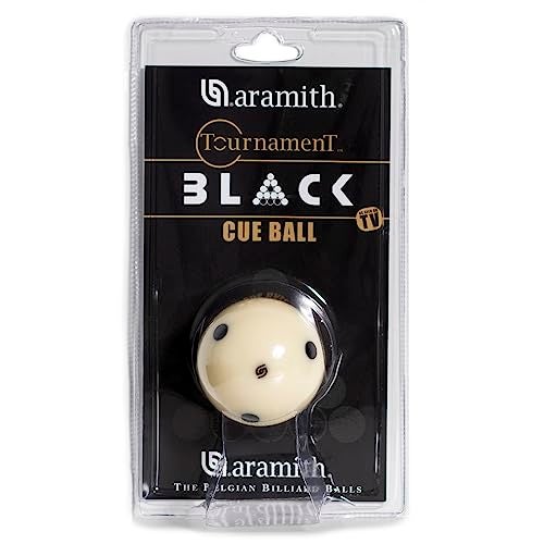 Aramith Tournament Black Billiard Pool Cue Ball 2 1/4" 6 Black Dots in a blister - Image 5