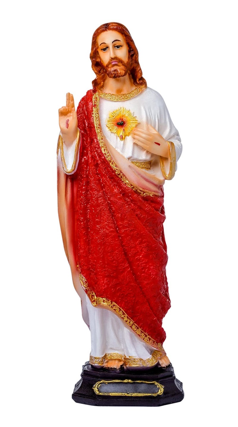 Newven Jesus Statues Christian Gifts for Home Decor god Idol showpiece Table Wall Decorative Figurine for House Warming Wedding Anniversary 30 x 10 x 8 cm - Image 1