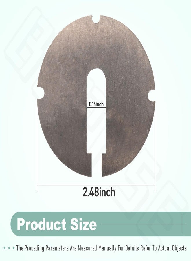 BERPSE (Pack of 2) 426-02-063-0001 426-02-063-0002 Table Inserts (Diameter: 2.5 in, Thickness: 0.1 in) Compatible With Delta 14 Part/Rockwell 14" Band saws and 24" Scroll saws - Image 2