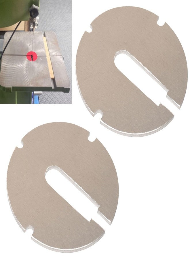 BERPSE (Pack of 2) 426-02-063-0001 426-02-063-0002 Table Inserts (Diameter: 2.5 in, Thickness: 0.1 in) Compatible With Delta 14 Part/Rockwell 14" Band saws and 24" Scroll saws - Image 1