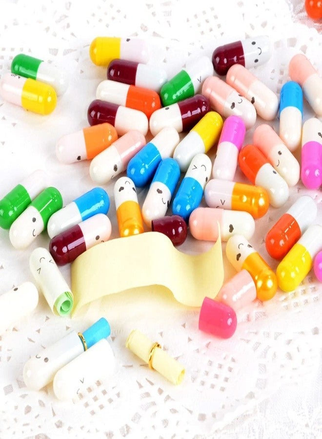 PartyYeah 300 Pcs Tiny Love Message Capsule Letter in a Bottle Cute Love Friendship Half Pill in Random Color - Image 5