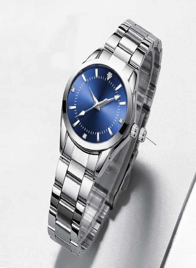 شينيكسي ساعة يد نسائية كلاسيكية كوارتز، ساعة يد أنيقة بسوار من الفولاذ الصلب، عقارب مضيئة، مقاومة للماء حتى عمق 3 أمتار، مناسبة للاستخدام اليومي والعمل. - Image 2