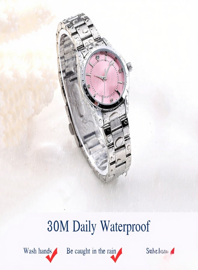 شينيكسي ساعة يد نسائية كلاسيكية كوارتز، ساعة يد أنيقة بسوار من الفولاذ الصلب، عقارب مضيئة، مقاومة للماء حتى عمق 3 أمتار، مناسبة للاستخدام اليومي والعمل. - Image 3