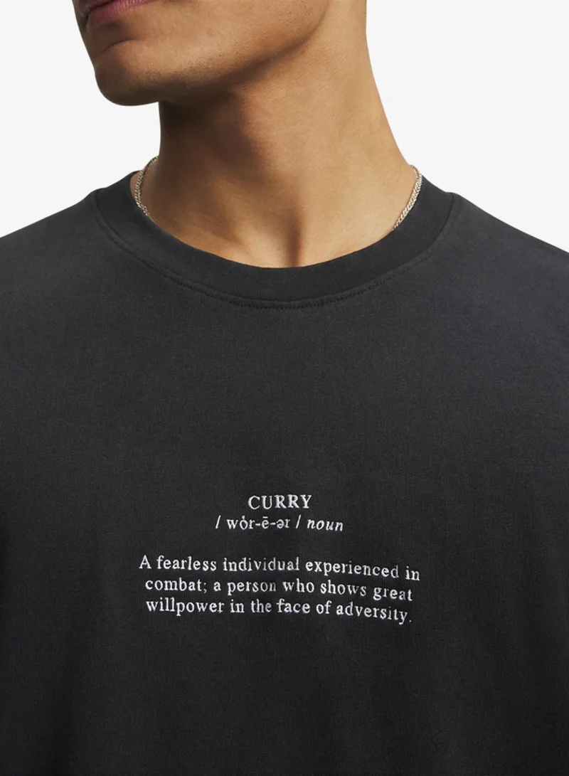 UNDER ARMOUR  Curry Noun Logo T-Shirt for Men | Best Price UAE