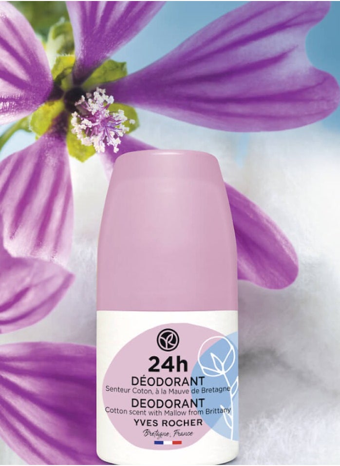 Yves Rocher 24H Deodorant Cotton Scent with Mallow from Brittany  - Image 3