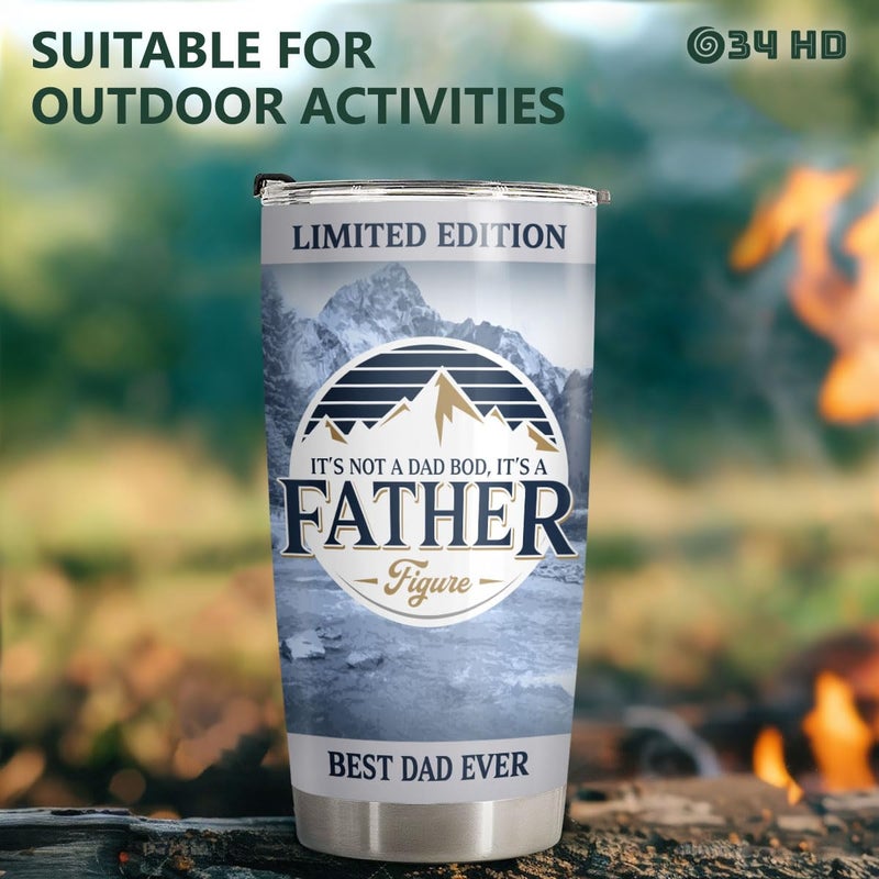 34HD Dad Light Tumbler with Lid  20 oz Stainless Steel Vacuum Insulated Dad Coffee Mug  Daddy Gifts from Daughter Son Wife  Men Gifts for Fathers Day Birthday Christmas - Image 2