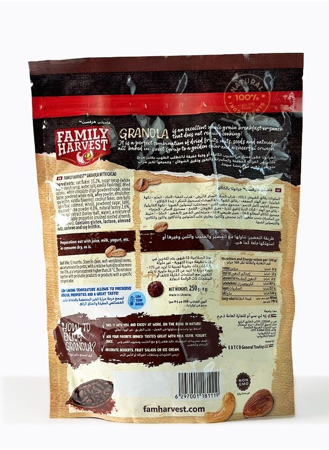 FAMILY HARVEST - Granola with Cacao 250g - Image 1