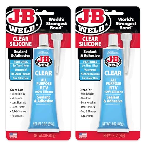 JB WELD ج-ب ويلد 31310 سيليكون شفاف متعدد الأغراض - 3 أونصات - عبوة من 2 - Image 1