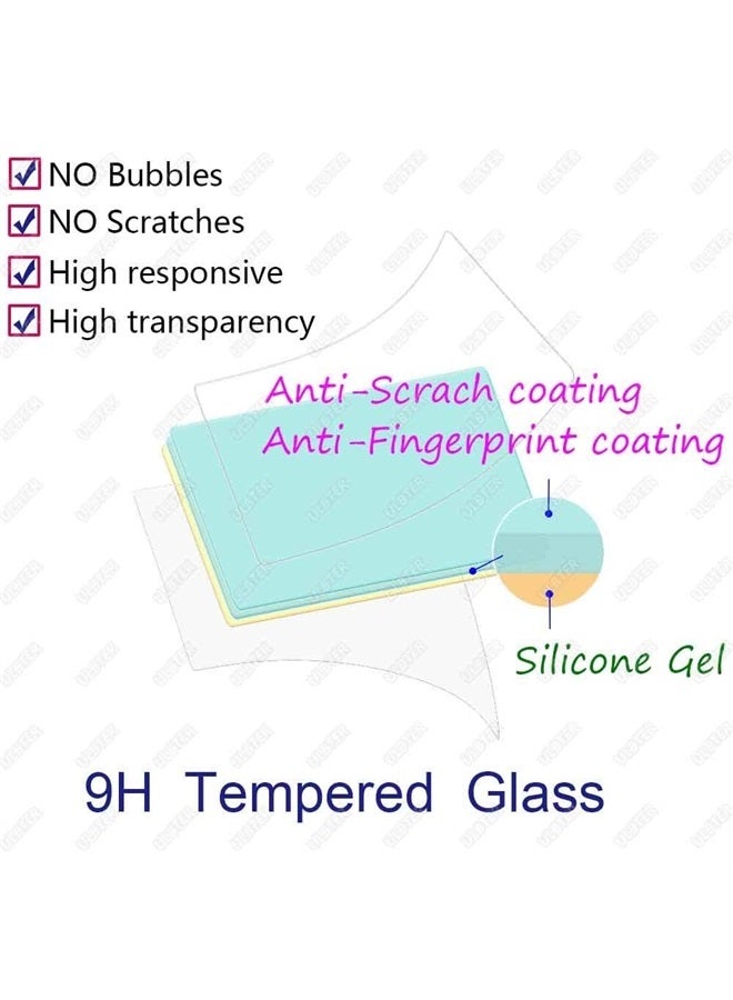 Screen Protector for Sony Alpha A7S III A7SIII 7S III Camera & Hot Shoe Cover, ULBTER Tempered Glass 0.3mm 9H Hardness Anti-Scrach Anti-Fingerprint Anti-Bubble [3 Pack]