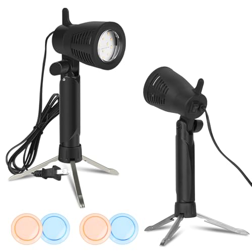 EMART Photography LED Continuous Light Lamp 5500K Portable Camera Photo Lighting for Table Top Studio - 2 Sets - Image 1