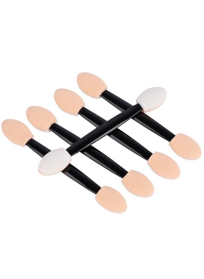 Tbestmax 150 Eye Shadow Applicator Disposable Foam Makeup Brush Sponge Tipped Oval Eyeshadow Applicators Dual Sides with A Box  - Image 5