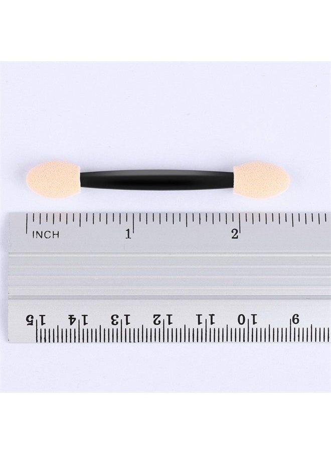 Tbestmax 150 Eye Shadow Applicator Disposable Foam Makeup Brush Sponge Tipped Oval Eyeshadow Applicators Dual Sides with A Box  - Image 3