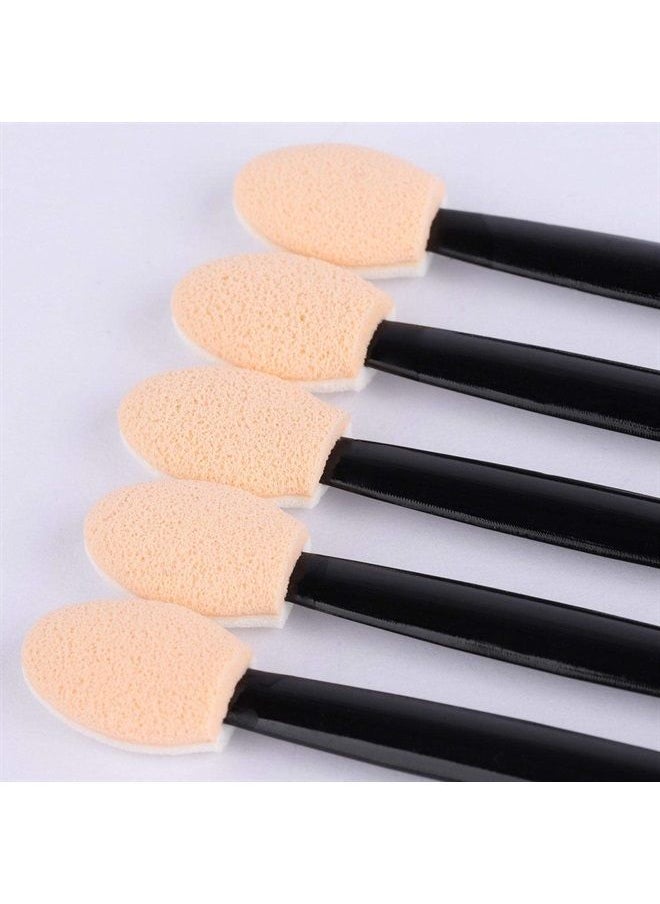 Tbestmax 150 Eye Shadow Applicator Disposable Foam Makeup Brush Sponge Tipped Oval Eyeshadow Applicators Dual Sides with A Box  - Image 4