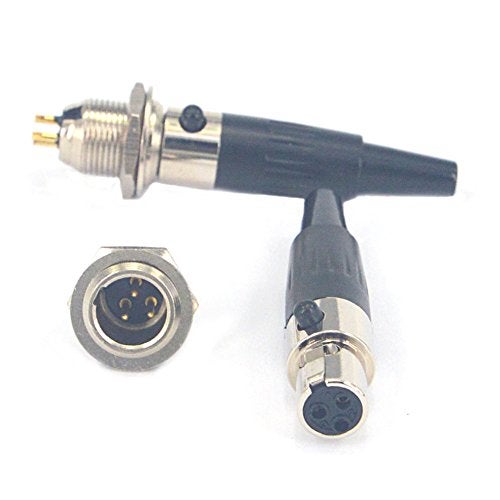 onelinkmore DIY 3 Pin Mini XLR Connector TA3F Audio Microphone Adapters with Plug Chassis Mount XLR Jack 3 Pin Mini XLR Cable Ends Replacement F-Plug Audio Socket for Pro Microphones 2 Sets - Image 5