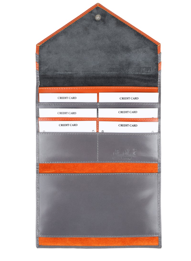 Three Angels Three Angels Genuine Leather Grey Female Wallet  - Image 3