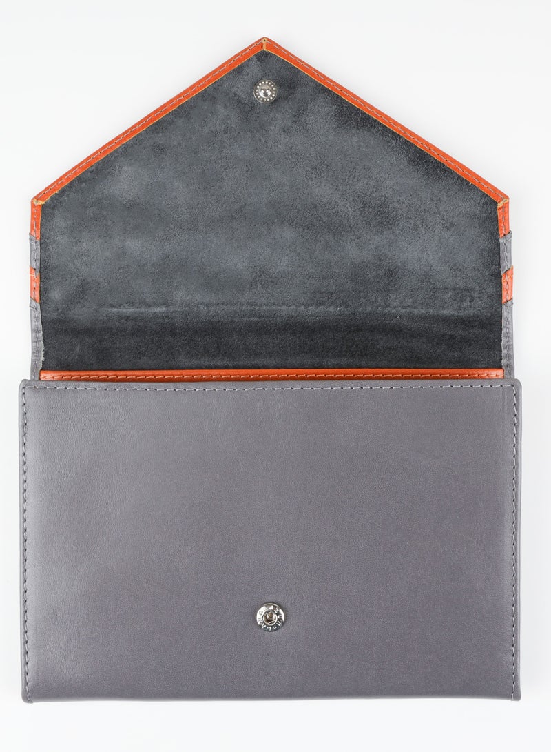 Three Angels Three Angels Genuine Leather Grey Female Wallet  - Image 2