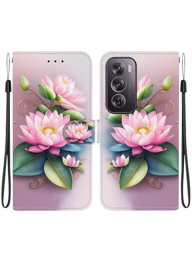 S-TOP Case For OPPO Reno12 Pro 5G Global Crystal Texture Colored Drawing Leather Phone Case - Image 1