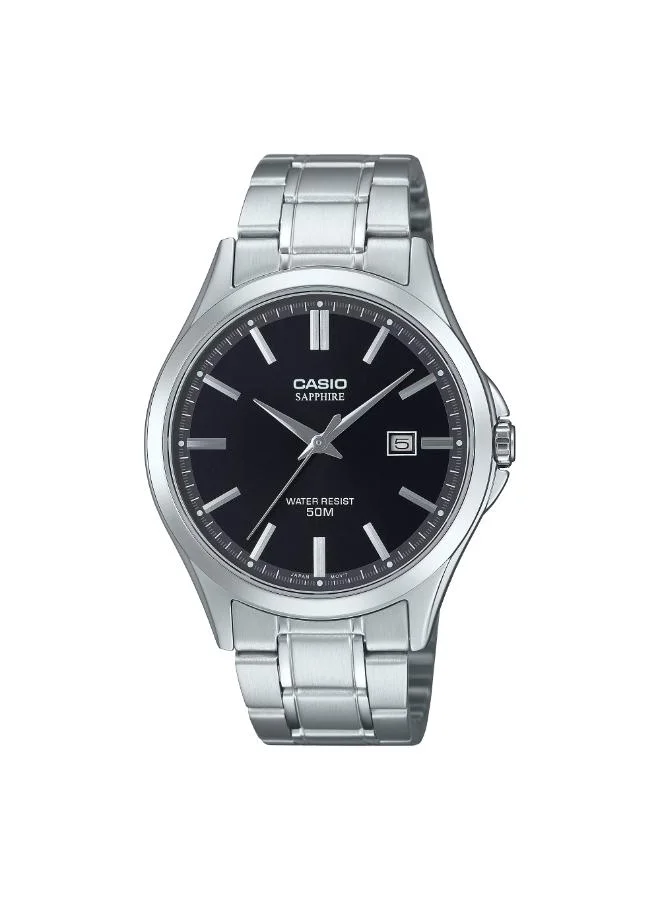 كاسيو Men's Stainless Steel Analog Watch MTS-115D-1AVDF - 41.3 mm