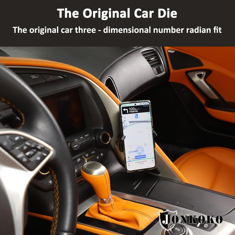JONKOKO Car Central Control Armrest Car Phone Mount for Chevrolet Corvette C7 2014-2019 Auto Mobile Phone Holder Accessories - Image 3