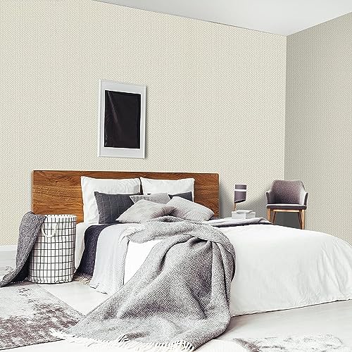 ELTON Textured Solid Color Plain Wallpaper Self Adhesive Waterproof Embossed Wallpaper for Wall Livingroom Bedroom Furniture Table top, Kitcken Almirah & Doors (Cream, 45 x 600 Cms) - Image 5