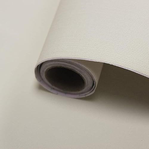 ELTON Textured Solid Color Plain Wallpaper Self Adhesive Waterproof Embossed Wallpaper for Wall Livingroom Bedroom Furniture Table top, Kitcken Almirah & Doors (Cream, 45 x 600 Cms) - Image 1