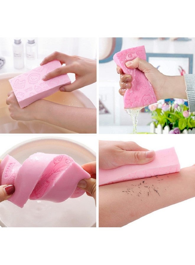 Bluwings Body scrubber ultra soft bath sponge dead skin remover face scrubber Pack of 3 multi - Image 3