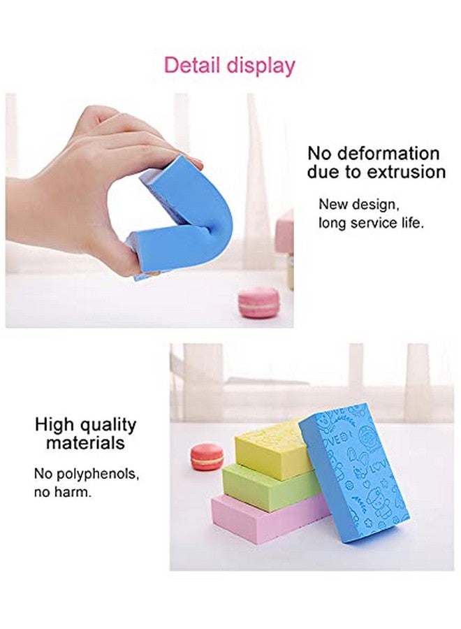 Bluwings Body scrubber ultra soft bath sponge dead skin remover face scrubber Pack of 3 multi - Image 5