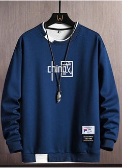 NIBEMINENT Men's Fashion Loose Long-sleeved Sweater Bottoming Shirt New Spring And Autumn Clothes  - Image 4