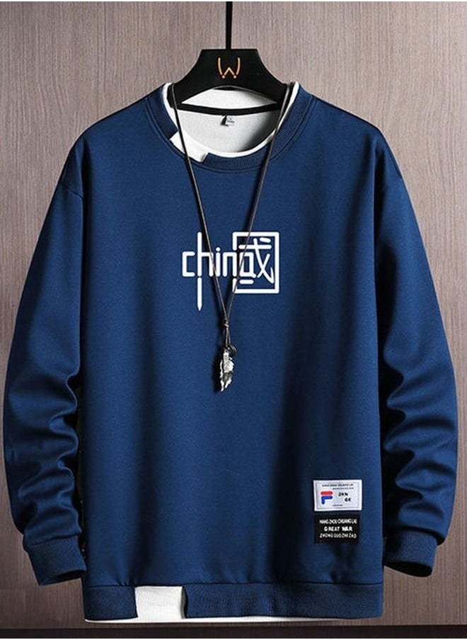 NIBEMINENT Men's Fashion Loose Long-sleeved Sweater Bottoming Shirt New Spring And Autumn Clothes  - Image 4