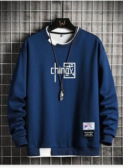 NIBEMINENT Men's Fashion Loose Long-sleeved Sweater Bottoming Shirt New Spring And Autumn Clothes  - Image 5