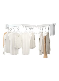 Generic Wall Mounted Retractable Clothes Drying Rack,Foldable Clothes Hangers,Stainless Steel Collapsible Laundry Clothes Hanger Rack  - Image 1