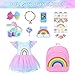 BDDOLL 145 Inch Black Dolls with Black Baby Doll Clothes and Accessories Including Backpacks Shoes Cameras Cell Phones Lollipops Bracelets Hair Clips Notebooks Stickers - Image 3