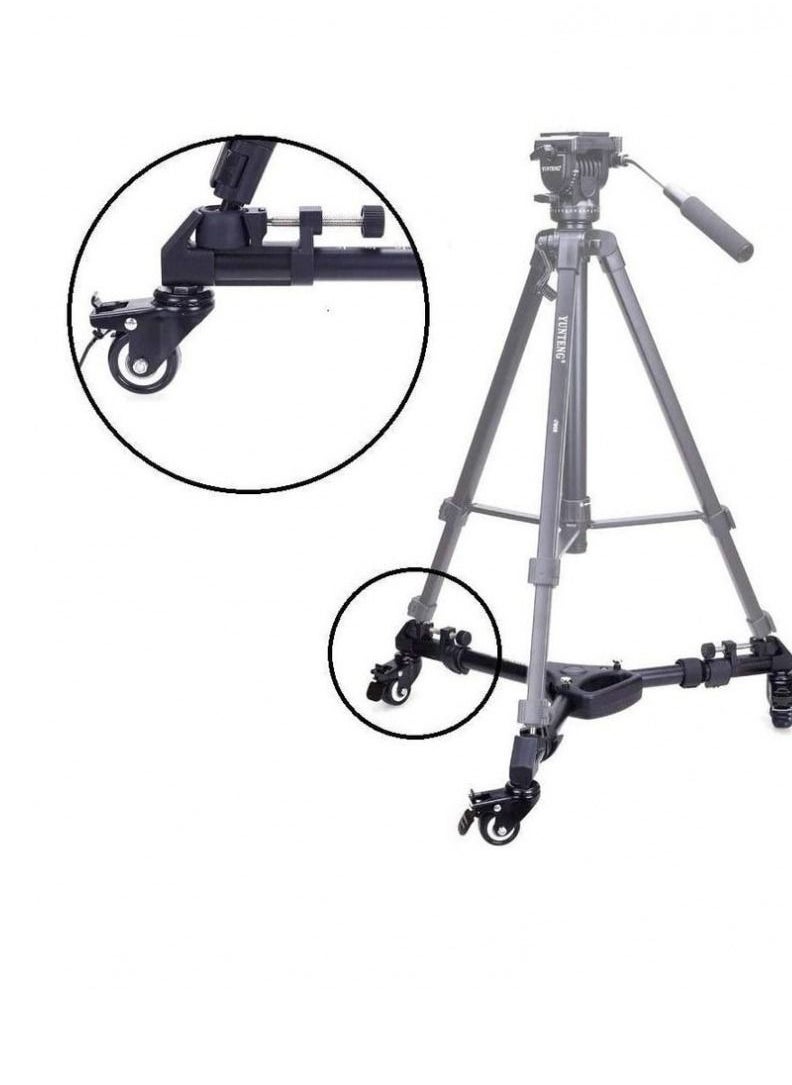 3 Wheels Pulley Universal Foldable DSLR Camera Tripod With Dolly Base Stand Black - pzsku/ZD6A23E93F313E37D0CCAZ/45/_/1683810478/161de814-66e9-4b00-8298-5a01ed9cb878